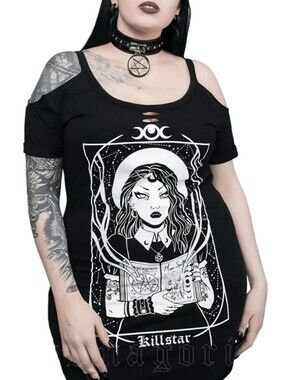 Killstar Moonspell Distress Top